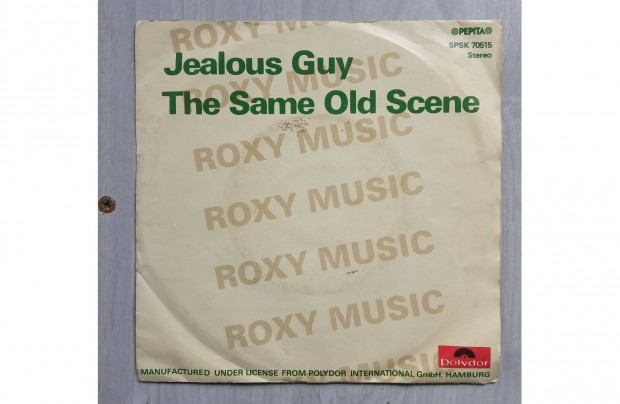 Roxy Music Jeaolus Guy - John Lennon dal kislemez bakelit