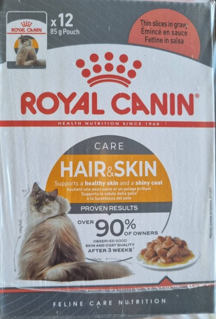 Royal Canin Hair & Skin nedves tasakos macskatp 12x85g