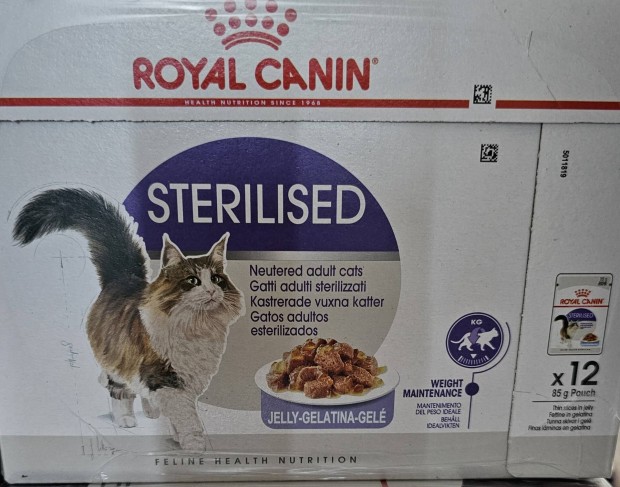 Royal Canin Sterilised zsels tasakos macskatp 12x85g