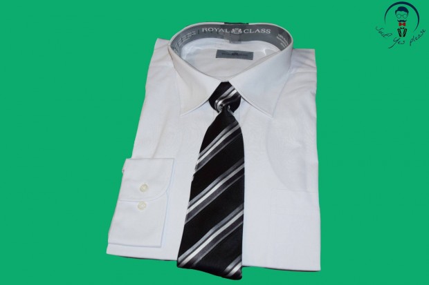 Royal Class új, férfi ing nyakkendővel (méret:46-2XL)