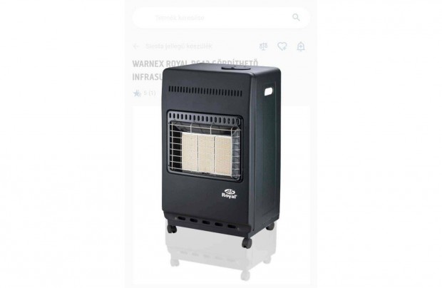 Royal RS42 4,2 KW teljesítményű, gördíthető infrasugárzó