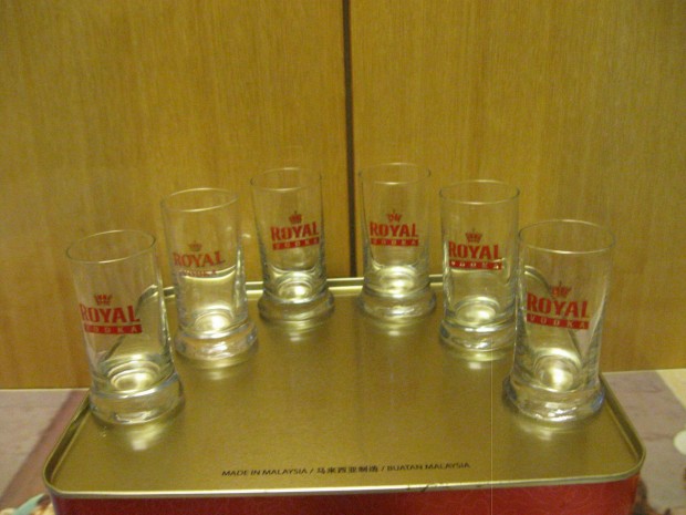 Royal vodks poharak kszletben eladk !