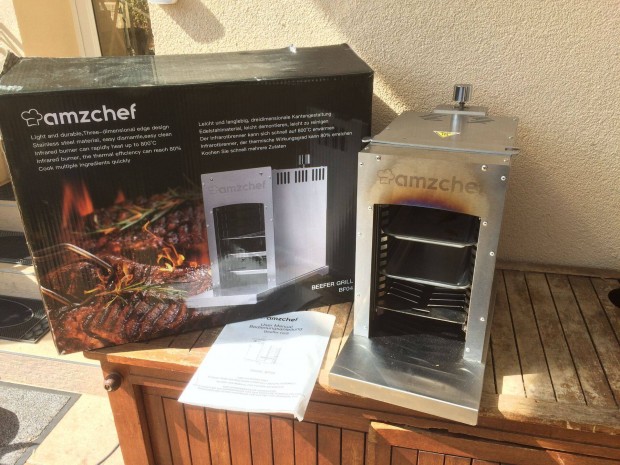 Rozsdamentes Acél Felsőégős asztali Gázgrill Steak Grill Flekken Stb