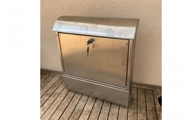 Rozsdamentes Inox Postaláda kulccsal Újszerű!