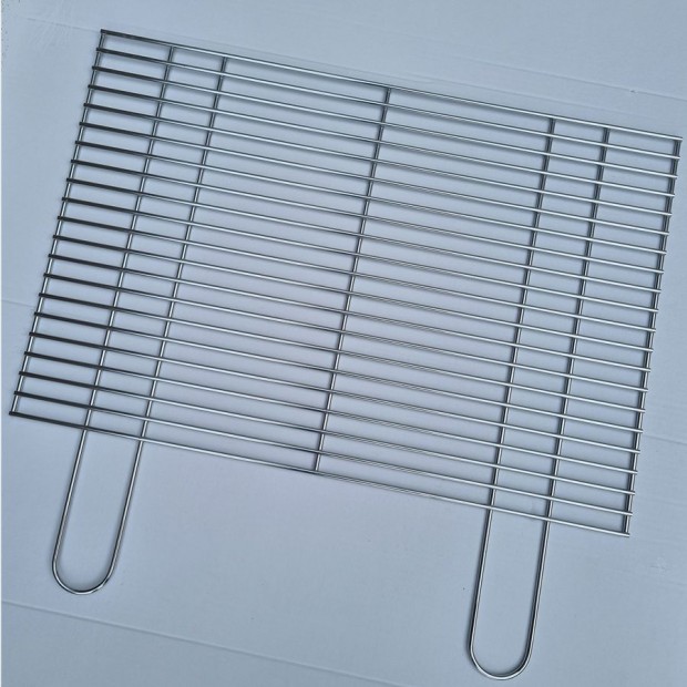 Rozsdamentes grillr�cs 60�40cm-es