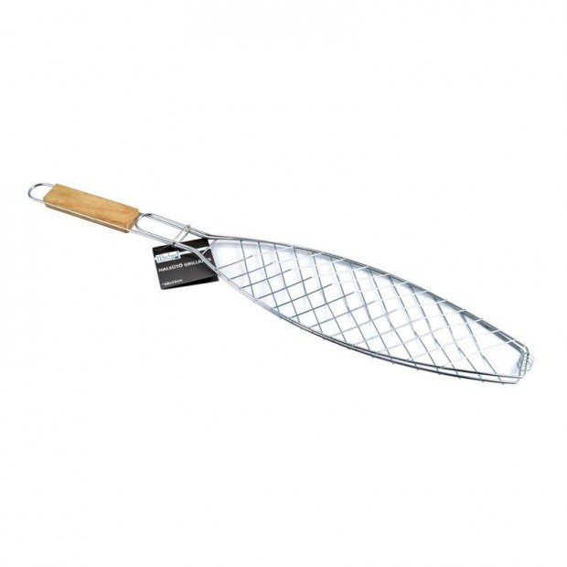 Rozsdamentes halst grillrcs fa nyllel 56cm