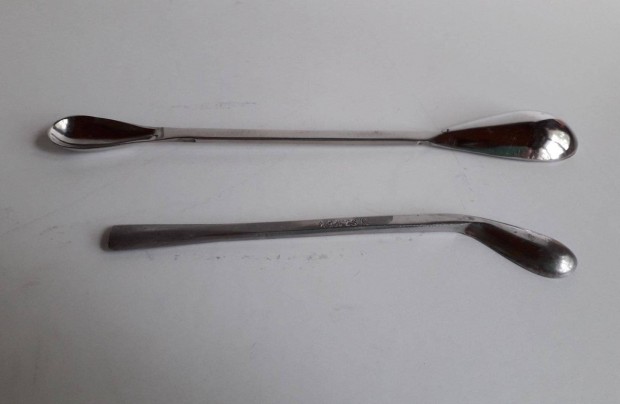 Rozsdamentes labor eszkz spatula-kanl 16 cm ketts kanl 21 cm