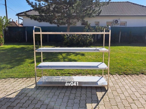 Rozsdamentes salgó polc áv04