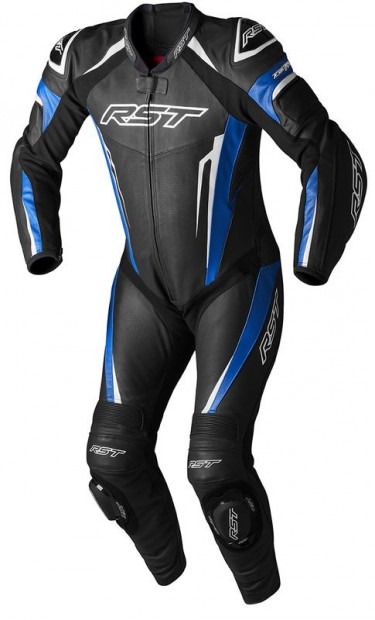 Rst tractech evo 5 bőr motoros ruha - kék/fekete/fehér