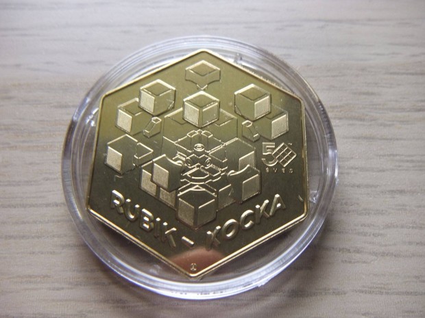 Rubik Kocka Emlékérem 2023 zárt bontatlan kapszulában
