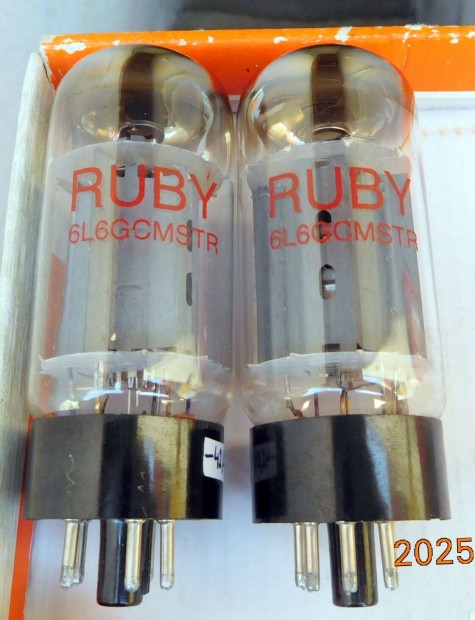 Ruby 6L6GC használt végcsőpár eladó