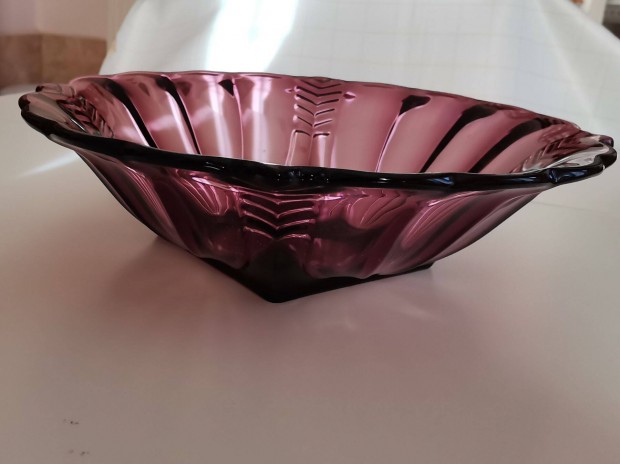 Rudolf Schrtter art deco lila csiszolt veg tl - asztalkzp