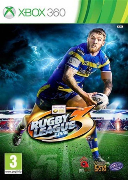 Rugby League Live 3 eredeti Xbox 360 jtk