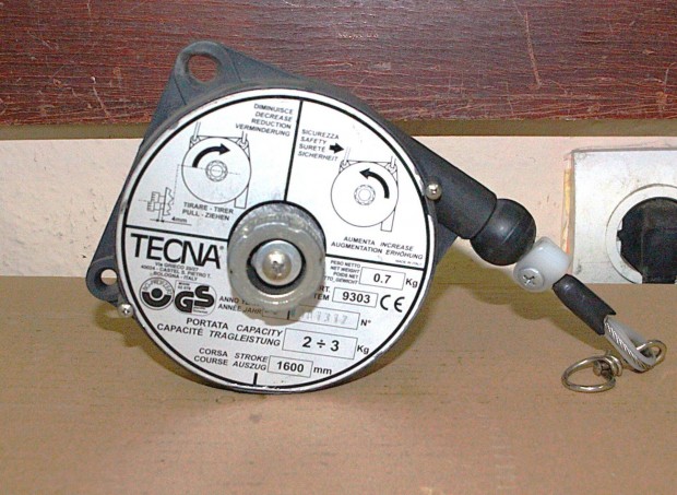 Rugós súlykiegyenlítő balanszer 2-3kg Tecnar