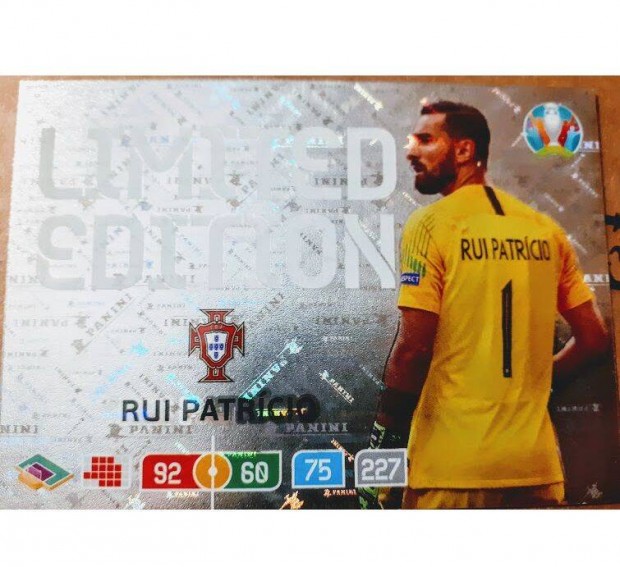 Rui Patricio Portuglia Limited focis krtya Panini UEFA Euro 2020