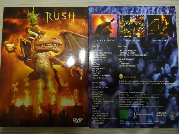 Rush- In Rió koncert dvd special edition kiadás