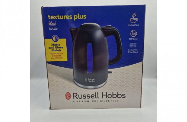 Russell Hobbs 22591-70 Textures Plusz vízforraló, 2400 W, 1.7 l, új