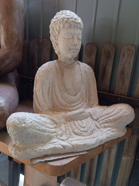 Rusztikus kerti dsz k Nagy 60cm Buddha szobor Egzotikus kertekbe