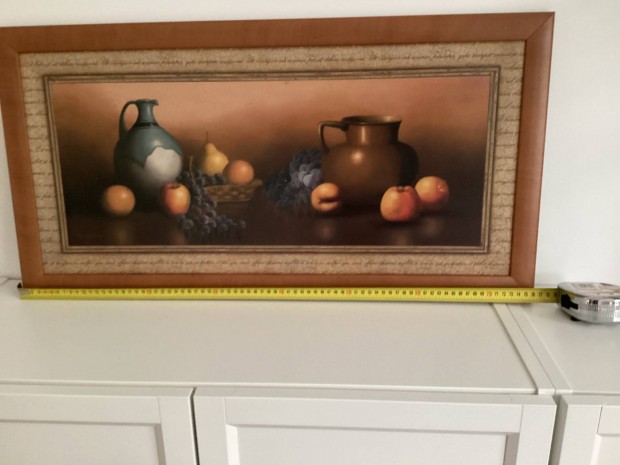 Rusztikus konyhai falikp keretben (76 cm x 40 cm)