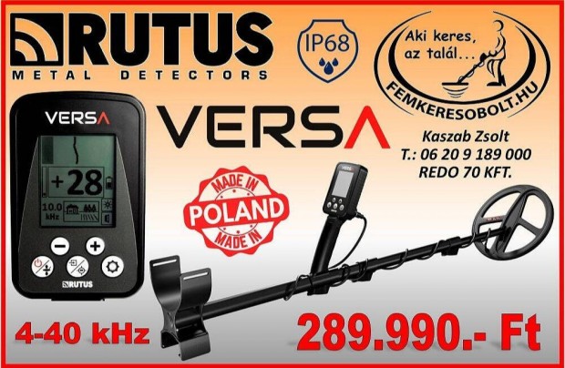 Rutus Versa új Fémkereső fémdetektor