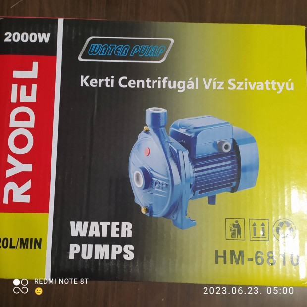 Ryodel centrifugl kerti szivatty 2000W HM-6810