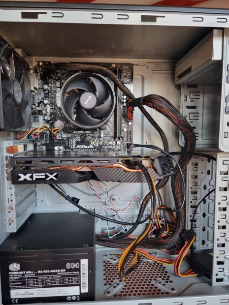 Ryzen 3 3100 (garis proci) gamer pc Xfx 580 8gb