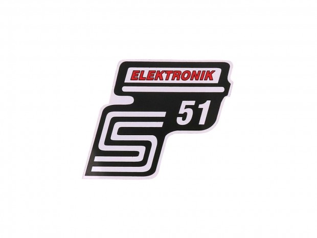 S51 elektronikai fólia / matrica piros Simson S51-hez