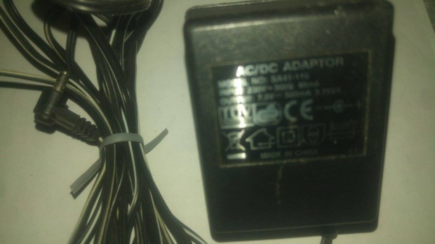 SA41-116 DC adapter 7,5V / 500mA mkd