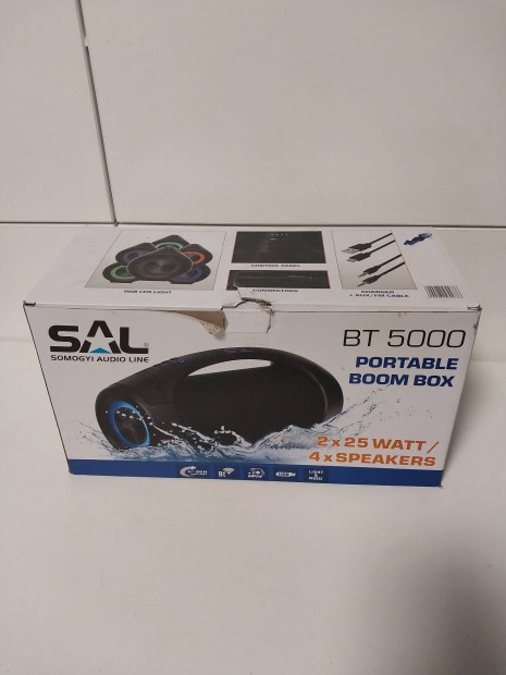 SAL BT5000 Boombox hordozhat Bluetooth hangszr 