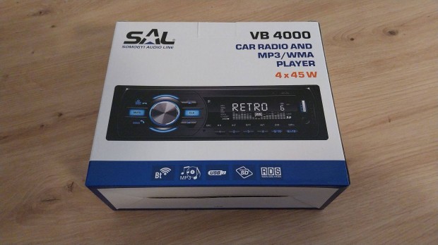 SAL VB 4000 bluetooth autós fejegység