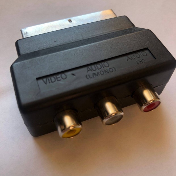 SCART - RCA adapter, csatlakozó, vadonatúj