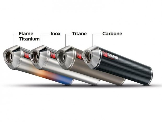 SCORPION ROUND FLAME KIPUFOG / HOSSZ 450MM GSXF600-750 97-06