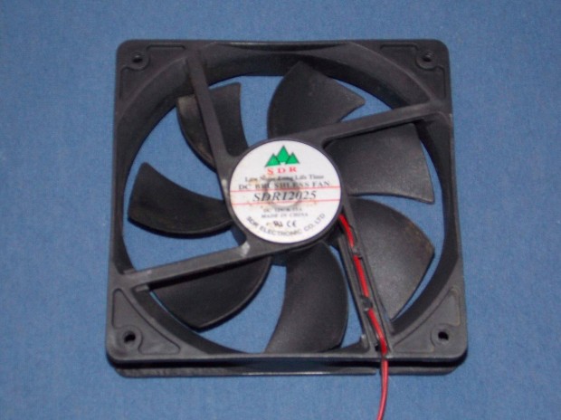 SDR120-25 számítógép, PC cooler, ház ventilátor 120 mm, 12V