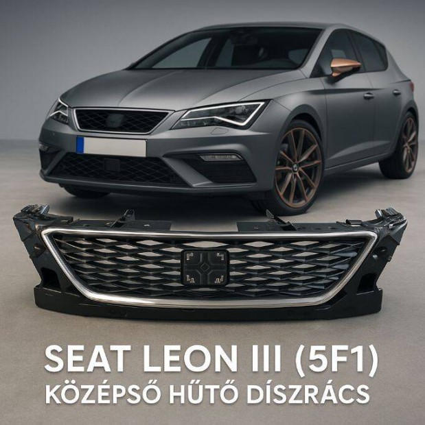 SEAT Leon III (5F1) középső hűtő díszrács csz 5F0853654F