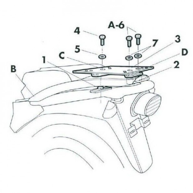 SHAD Top Master rögzítőkészlet - Suzuki