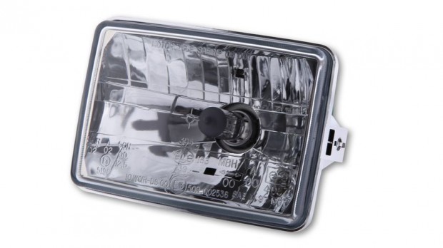 SHIN YO H4 betét 130 x 90 mm, tiszta üveg, 12V 60/55W, helyzetjelző lá