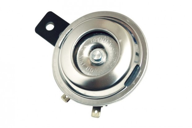 SHIN YO rozsdamentes acél kürt, 12V, 72 mm átmérő, E-jelöléssel