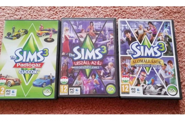 SIMS 3 kiegszt 3 db