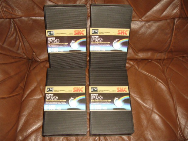 SKC Super Pro VHS profi video kazetta ! 4db . Cserlhet