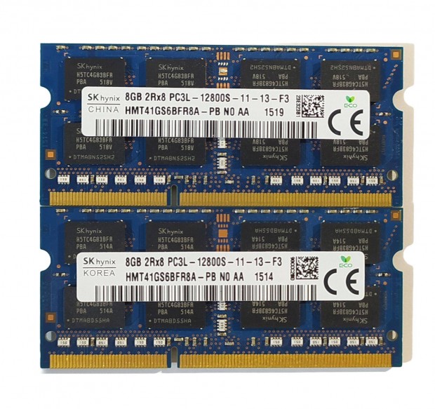 SK Hynix 16GB (2x8GB) DDR3 1600MHz laptop / notebook memria