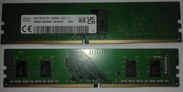 SK Hynix 1x4 GB 3200 MHz DDR4 memria elad