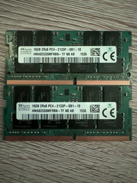 SK hynix 2 x 16GB PC4 Ddr4 Ram 2133MHz