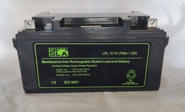 SLA LPT 12 V 70 Ah akkumulátor