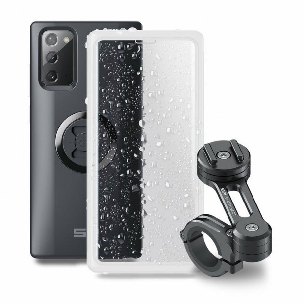 SP-CONNECT Moto Bundle rögzítve a kormányra Samsung Note 20-hoz