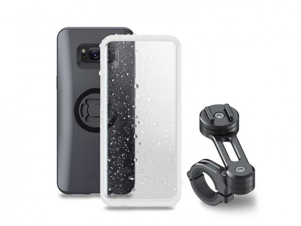 SP-CONNECT Moto Bundle rögzítve a kormányra Samsung Note 9-hez