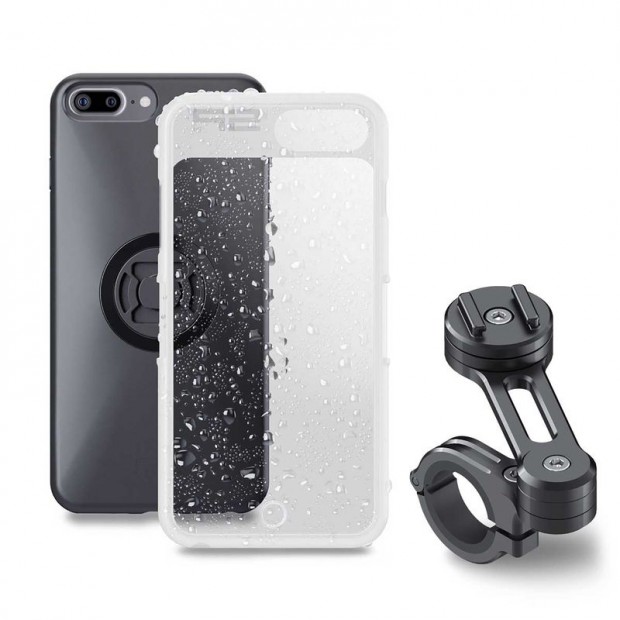 SP-CONNECT Moto Bundle rögzítve a kormányra iPhone 8+/7+/6S+/6+ számár