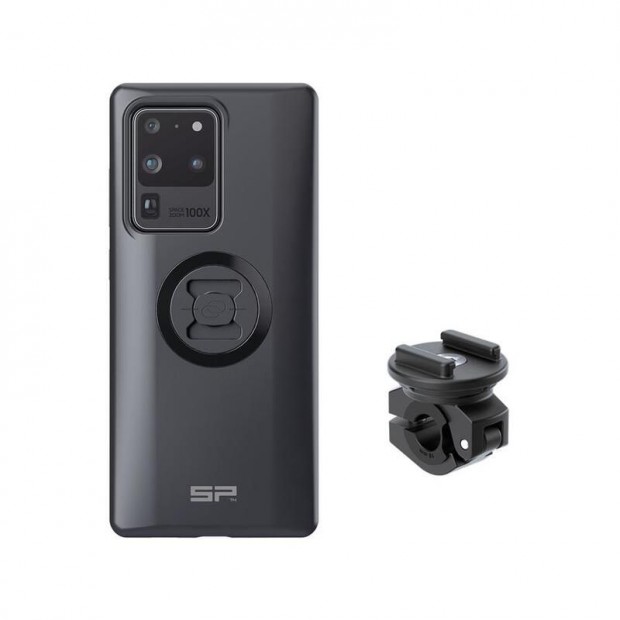 SP CONNECT Moto Bundle rögzítve a tükörre - Samsung S20 Ultra