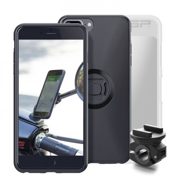 SP-CONNECT Moto Bundle rögzítve tükörre iPhone 8+/7+/6S+/6+ számára