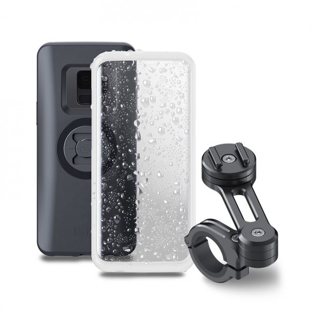 SP-CONNECT Moto csomag kormányra rögzítve Samsung S8/S9-hez