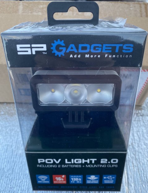 SP Gadgets Gopro lmpa POV Light 2.0 akcikamera vilgts